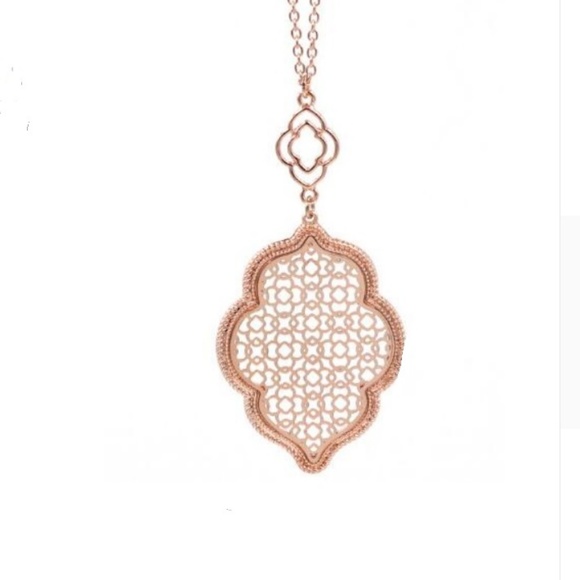 Jewelry - Moroccan Gold Sterling Silver Plated Long Necklace